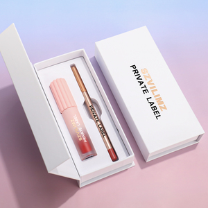 Vendita calda colore solido due in uno rossetto Kit impermeabile <span class=keywords><strong>lucidalabbra</strong></span> <span class=keywords><strong>Set</strong></span> vegano cremoso labbra e <span class=keywords><strong>lucidalabbra</strong></span> per le donne - Product Image 2