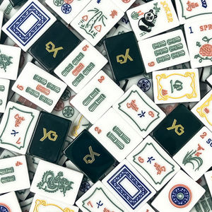 Fichas de Mahjong Navideñas Personalizadas, Fichas de Melamina de Gran Tamaño, Juegos de Fiesta Familiar, Bloques, Juego de Fichas de Mahjong Americano, Fabricante - Product Image 3