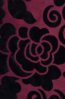 Tissu en velours uni personnalisé à grandes fleurs, tricoté chaîne, respirant, extensible, séchage rapide, pour ameublement, textiles de maison et sacs