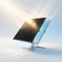 Panel Surya Bifasial 700W 720W Tipe-N TOPCon Kaca Ganda Hitam Penuh Sel Setengah 210mm Modul PV Mono Efisiensi 22%