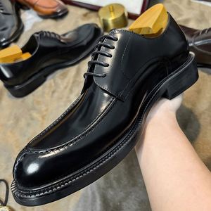 Nouvelles Chaussures en Cuir pour Hommes de Haute Qualité 2026 - Meilleures Ventes - Chaussures Derby à Bout Rond Tendance pour Tenues Formelles et Décontractées - Product Image 5