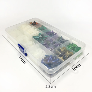 330 pezzo 6mm 10mm Lavatrici per occhi di sicurezza durevole per Amigurumi Doll uncinetto colorato glitterato in plastica accessorio per cucire artigianato orsacchiotto - Product Image 3