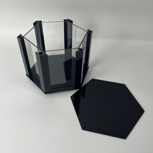 Factory Custom Modern <b>Rotating</b> Acrylic Display Stand Easy Assembly Color Custom Trading Card Grading Slab Display for Home Deskt - Product Image 6