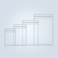 Pochettes à fermeture éclair en PVC transparent anti-ternissement toutes tailles, sacs à bijoux autoportants pour boucles d'oreilles, lunettes, bagues, montres