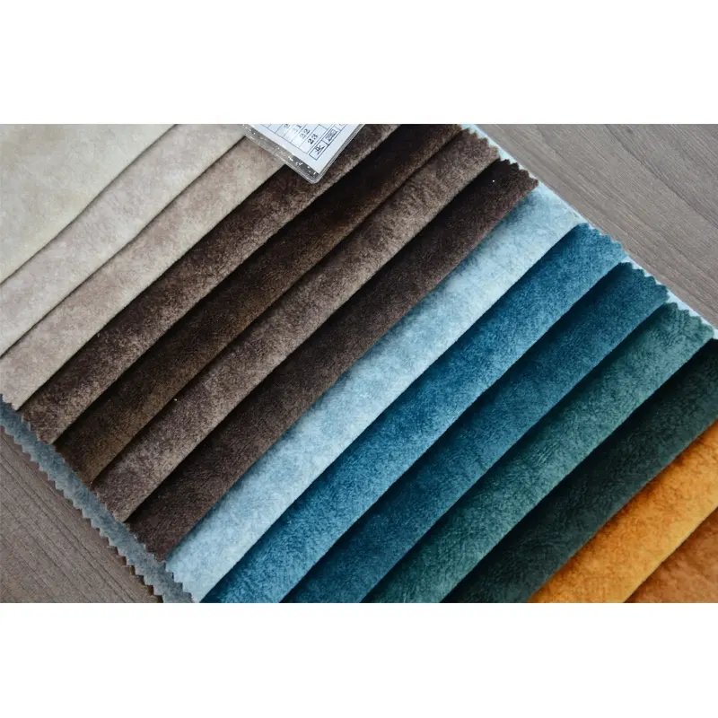 Hot Koop Duurzame 100 Bekleding Materiaal Dty Comfortabele Velboa Gebonden Met Niet-geweven Fluwelen Textiel Stof Afdrukken Sofa Stof