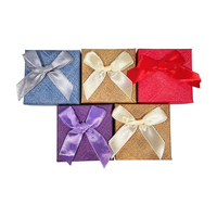 Caja de Anillos de Boda Rectangular de Papel Kraft de Lujo, de Alta Calidad, con Grabado y Laminado Mate, Empaque Personalizado para Joyería