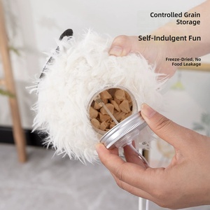 Giocattolo per Gatti a Forma di Pecora in Peluche, Dispenser di Snack Interattivo in ABS da Appendere alla Porta, con Silvervine e Agnello Liofilizzato - Product Image 3