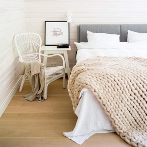 Ağırlıklı Örgü Battaniyeler İçin Süper Büyük, Modern Kanepeler İçin Kalın Örgü Battaniye, Neşeli Desenli, Çevre Dostu, El Yapımı - Product Image 4