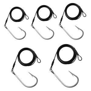 ตะขอเบ็ดตกปลารูปปลาฉลามปลาทูน่าแบบ400LB ตะขอสำหรับตกปลาน้ำเค็มขนาดใหญ่ทำจากไนลอนเคลือบสายเคเบิ้ล - Product Image 5