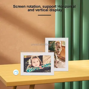Vorteile FRAMEO 10,1 Zoll WiFi digitaler Fotorahmen 32 GB Speicher automatische Rotation Portrait und Landschaft, Bilder- und Video-Austausch über die Frameo App