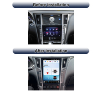 Autoradio Android Tesla Krando 12,1 pouces pour Infiniti Q50 Q50L 2015-2021, unité principale, navigation GPS, CarPlay sans fil, multimédia, Wifi