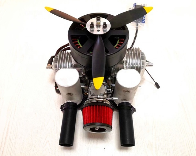 Paramotor Paragliding Drone Hybrid Power Generation System 10 kW Gasoline Engine Generator 12S-24S 10.5kg One-button Start for