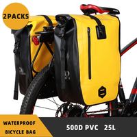Sacoche de selle de vélo avec fermeture à enroulement, imperméable, pour le cyclisme par temps légèrement neigeux/pluie