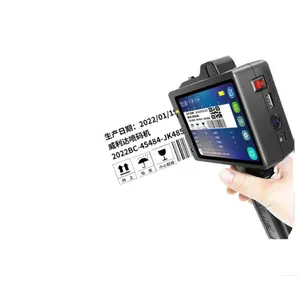 Stampante portatile intelligente data batch cartone etichetta in plastica codice concavo macchina di codifica superficiale convessa stampante a getto d'inchiostro QR
