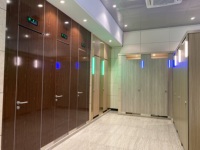 AOGAO Desain Baru Lampu LED HPL dan PVC Partisi Toilet