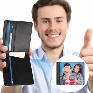Cartera Bifold de Cuero PU para Hombre, Sublimable, para Tarjetas Bancarias, Regalo para Maestros de Graduación 2023 - Product Image 4