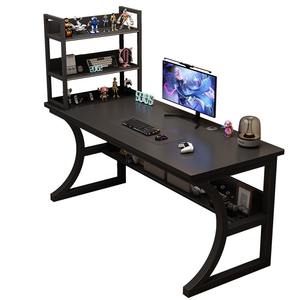 Bureaux d'ordinateur personnalisés pour l'e-sport en gros, bureaux de jeu en métal et en bois <span class=keywords><strong>avec</strong></span> étagères, grande table de jeu pour le <span class=keywords><strong>bureau</strong></span> de jeu - Product Image 3