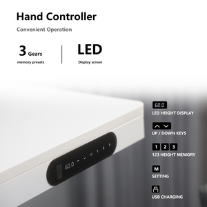 Bàn làm việc đứng điện hiện đại với mặt bàn gỗ, điều chỉnh độ cao bằng mô tơ kép, thiết kế công thái học, dành cho văn phòng nhà, có ngăn kéo - Product Image 4