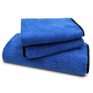 Microfiber Cloth 400 GSM Sky Blue StreakFree Multipurpose Towel Microfibre Towels for Car Cleaning Polishing Wash Detailing