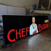 Letrero de Acrílico con Iluminación Frontal, Letrero Personalizado Impermeable con Iluminación Led para Tienda, Letras de Canal 3D