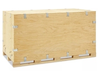 Caisses en bois recyclables personnalisées X-BASON avec logo, personnalisation complète par commande, empilables, fabricant de contreplaqué, Chine OEM ODM