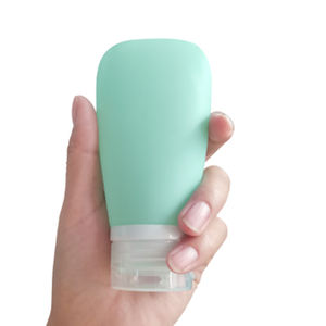 عبوات سيليكون معتمدة من TSA سعة 1 أونصة مانعة للتسرب قابلة لإعادة الاستخدام لغسول الجسم والشامبو، زجاجات مستحضرات التجميل للسفر سعة 60 مل و90 مل - Product Image 5