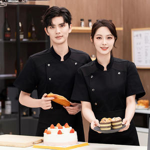 Vêtements de cuisine personnalisés unisexes et écologiques, vestes de chef en coton, uniformes de restaurant, uniformes de chef confortables de grande taille blancs - Product Image 5