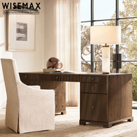 WISEMAX FURNITURE Mobilier de bureau moderne pour la maison, table d'ordinateur de style américain, bureau en bois massif de chêne pour la maison, l'hôtel, la chambre à coucher