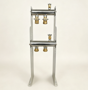 Colector de Agua Caliente para Calefacción por Suelo Radiante GHTECH GHNOR2p, 2 Circuitos, Acero Inoxidable, 196x135x625mm - Product Image 1
