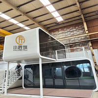 Vente à chaud en Chine de 20/40 pieds Airbnb villa de luxe préfabriquée en acier anti-ouragan petite maison cabine pomme jardin dosette hôtel salle de bain