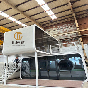 Casa Prefabricada de Acero de 20/40 pies, Estilo Airbnb, Moderna y de Lujo, Resistente a Huracanes, Tipo Cabaña Apple, para Vivienda, Sala de Estar, Gimnasio u Hotel, Gran Venta en China - Product Image 4