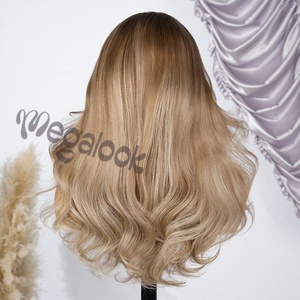 <span class=keywords><strong>Perruque</strong></span> Balayage Mèches Blond Cendré Cheveux Humains Ondulations Corps 6x5 Prête-à-Porter Sans Colle Perruques Blond 613 Sans Colle Pré-Décolorée Fournisseur de Perruques - Product Image 2