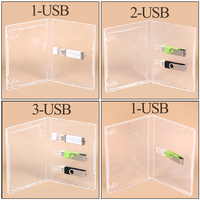 WEISHENG Boîte de rangement multi-USB personnalisée avec logo, étui de rangement pour Blu-ray avec support DVD, étui de voyage pour clé USB