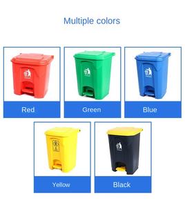 Poubelle de grand volume 50L 120L 240L en plastique durable de HDPE avec l'utilisation extérieure de poubelle de pédale de roues pour la communauté de ferme industrielle - Product Image 5