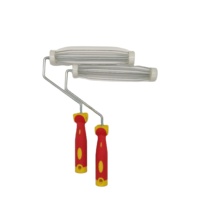 Système de cage de peinture pour bricolage avec cadre de brosse à manche en acier inoxydable personnalisable ensemble d'outils de rouleaux de peinture en mousse de qualité usine