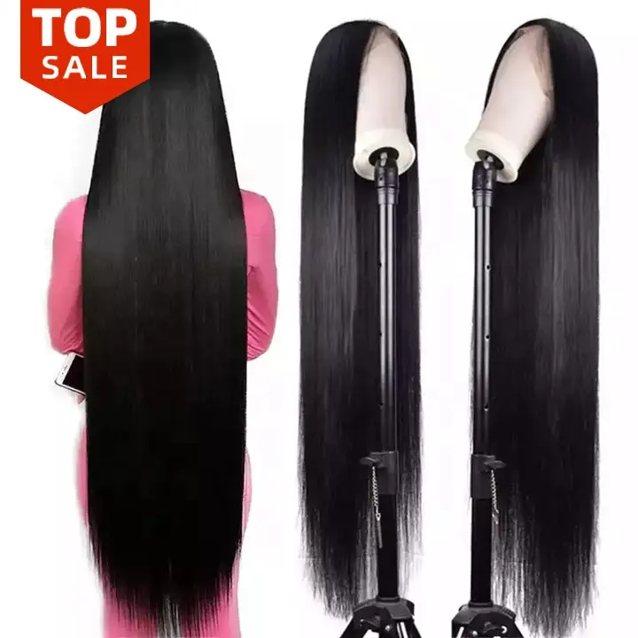 30 32 34 36 38 40 50 inch Human Lace Frontal Wig Vendors Straight Virgin Brazilian Lace Front Human Hair Wigs For Black Women