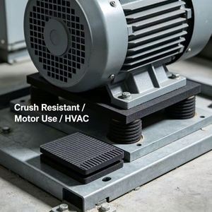 High Crush Resistant EVA Foam Gasket, Pressure Proof Buffer Seal for <b>Small</b> Motor and HVAC System Vibration Dampening - Product Image 3