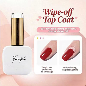 Kerui Private Label Super Shiny High Glossy Topcoat Varnish UV Nail Polish - Product Image 1