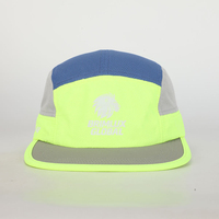 Casquette de sport personnalisable OEM, légère et souple en nylon, pour la course, design uni à 5 panneaux, certifiée BSCI, recyclée, pour le camping, avec votre propre logo