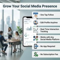 Plaques en acrylique pour réseaux sociaux avec support de code QR, logo Instagram, en acrylique, à poser sur table |   Sans application, sans frais, compatible