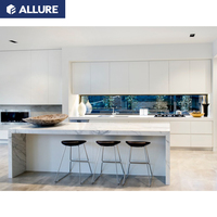 Armoires de cuisine de luxe au design moderne d'Australie kitchenette modulaire avec shaker et garde-manger armoires de cuisine tout-en-un prêtes à assembler