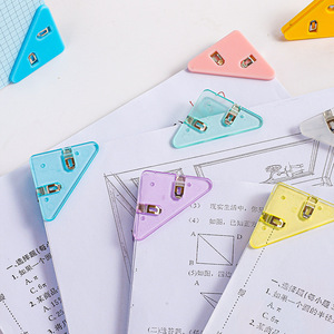 Triangular Edge Clips 50 Mm <b>Plastic</b> Strong Clamp For Papers <b>Folders</b> Stationery Organizing - Product Image 4