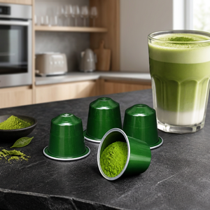 Specialized Matcha Tea Capsules Compatible With Home Office Coffee Machines Premium Organic Green Tea Espresso Pods - Product Image 1