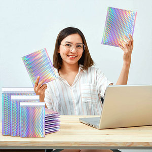 Ts 1 Carton lamlamour Ailing AG ackaging Lain ainainbow added añadido nnvelopes oloolographic Metallic Oly bble ubble aillank - Product Image 6