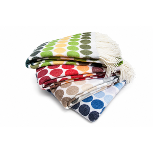 Arzillo - bright polka dot <b>throw</b> in soft cashmere wool that brings energy, warmth and style to every corner of your home - Product Image 3