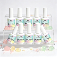 Ensemble de vernis à ongles en gel sans TPO - Gel à ongles végétalien hypoallergénique pour peaux sensibles - 15 ml - Vernis à ongles haute brillance longue durée - Fournitures pour ongles