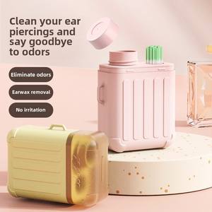 Solución de cuidado conveniente para la eliminación de olores Línea de limpieza de perforación de oreja antiobstrucción Maleta líquida de plástico Belleza Cuidado personal - Product Image 5