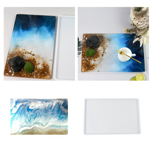 Moule goutte à goutte Grand <span class=keywords><strong>pendule</strong></span> rectangulaire 14 pouces moule en silicone planche à <span class=keywords><strong>dessin</strong></span> en résine pour le bricolage fait main - Product Image 4