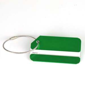 Etiquetas de Equipaje Modernas y Duraderas de Aleación de Aluminio, Impresas en Letterpress, Etiquetas de Identificación de Equipaje para Avión, Regalos de Viaje Metálicos para Check-in - Product Image 1