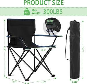 Silla Plegable de Camping de Aluminio, Multiángulo Ajustable, Ligera, Portátil, para Pesca, Comedor, Venta Directa de Fábrica en Bangladesh - Product Image 4